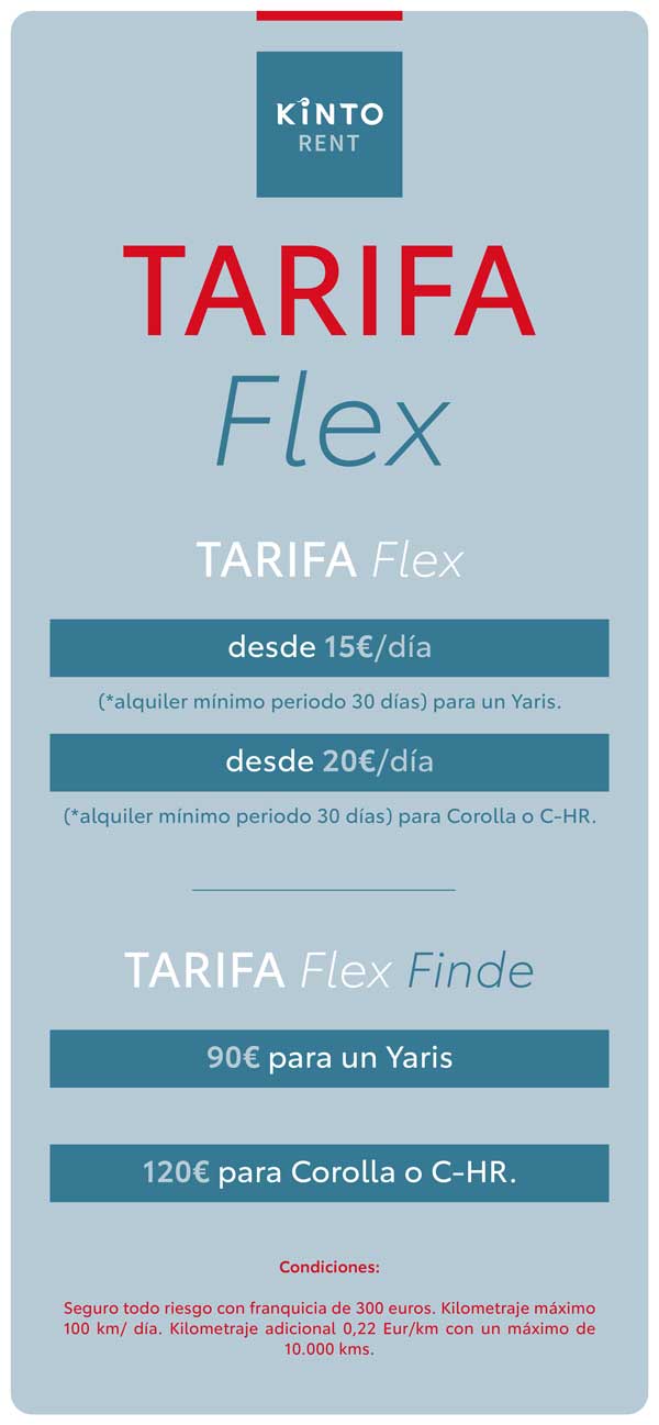 Tarifa flex kinto rent