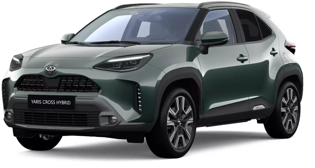 Toyota Yaris Cross 130h 1.5 Style, perfil izquierdo, Color Verde Everest