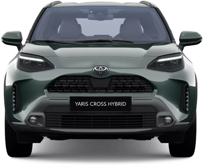 Toyota Yaris Cross 130h 1.5 Style, frontal, Color Verde Everest