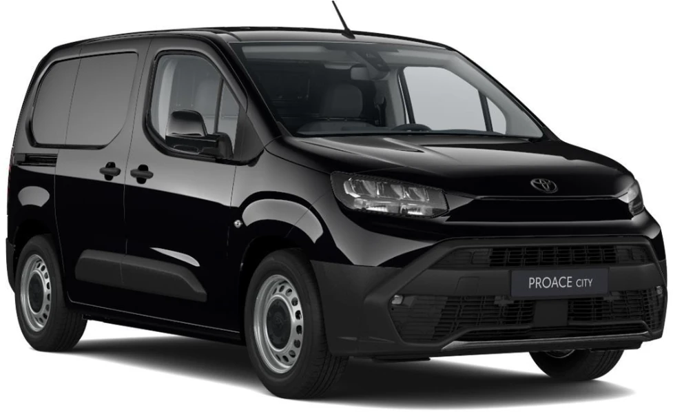 Proace City Van Vx L1 1.5D 75kw GMT, perfil derecho, Color Negro Misty
