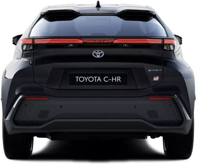 Toyota chr GR sport Black ED, trasera , color negro azabache