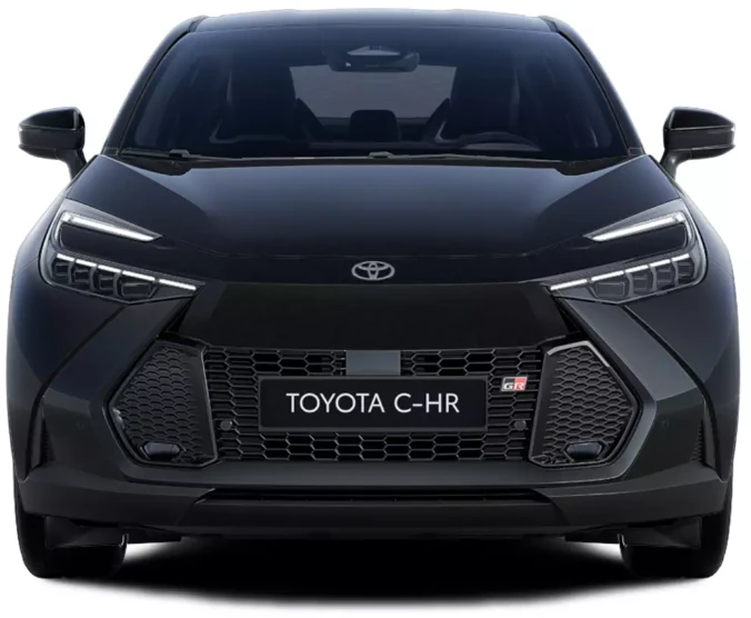 Toyota chr GR sport Black ED, frontal , color negro azabache