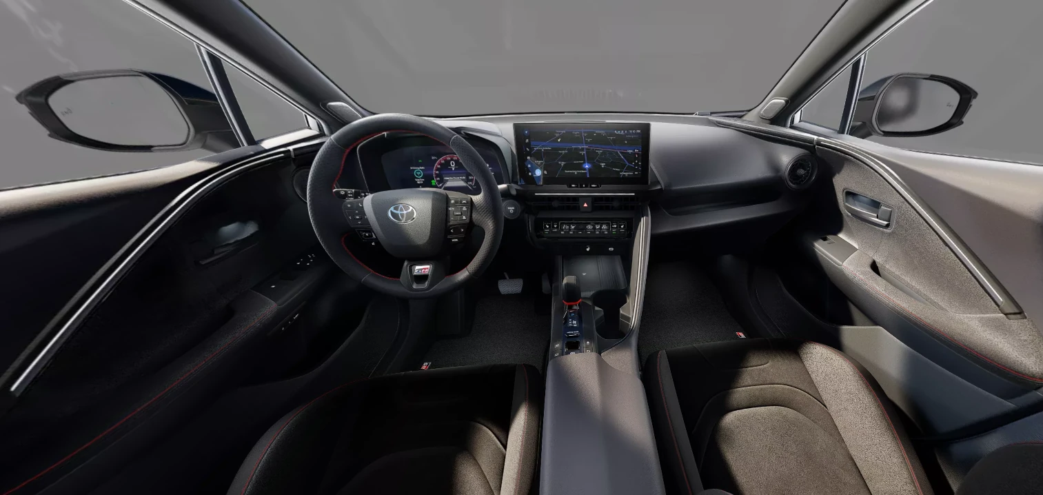 Toyota chr GR sport Black ED, interior salpicadero , color negro azabache