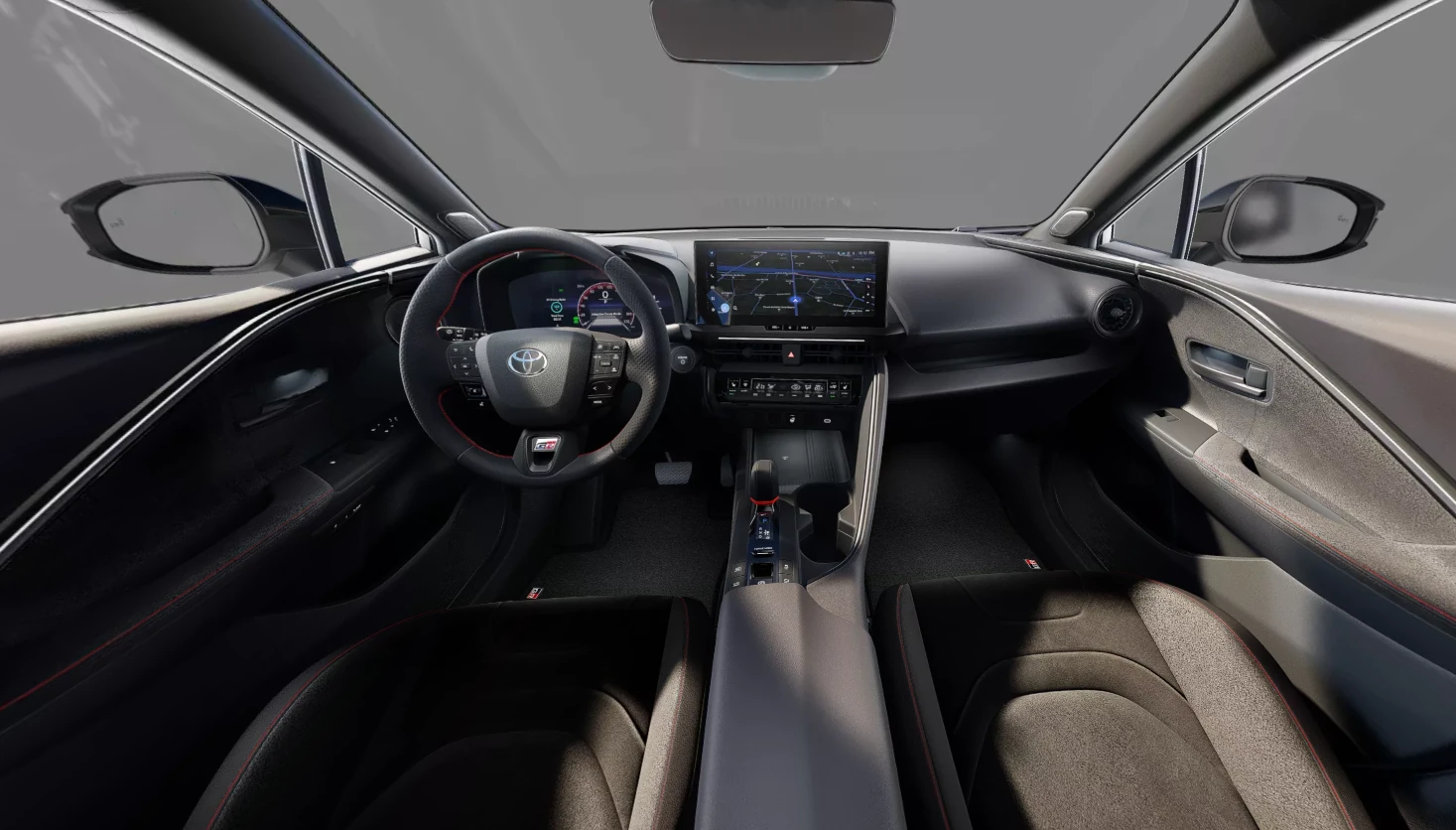 Toyota chr GR sport ED, interior salpicadero , color Bi-tono rojo Emoción