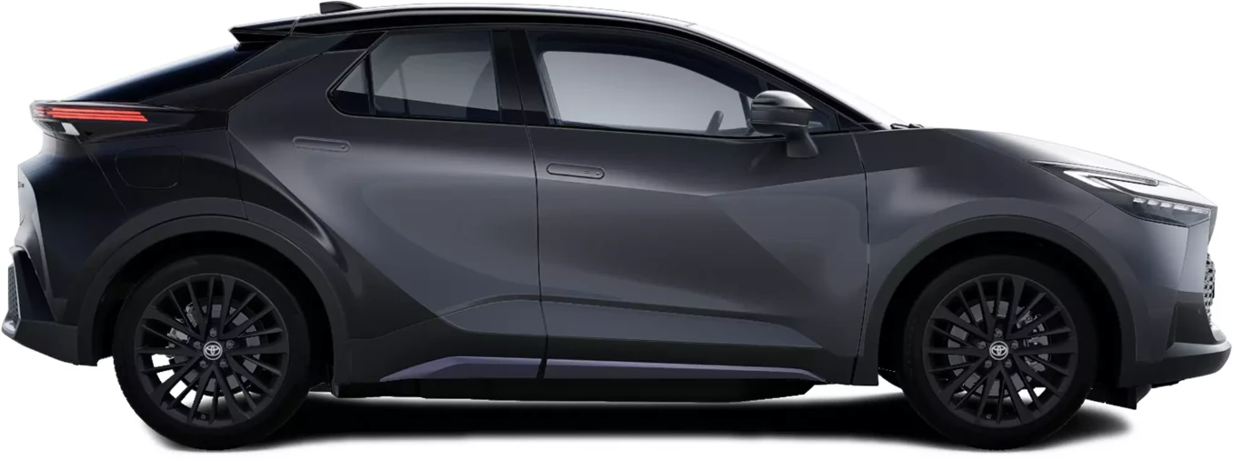 Toyota chr spitir edition, lado derecho, color Bi-tono Gris Grafito