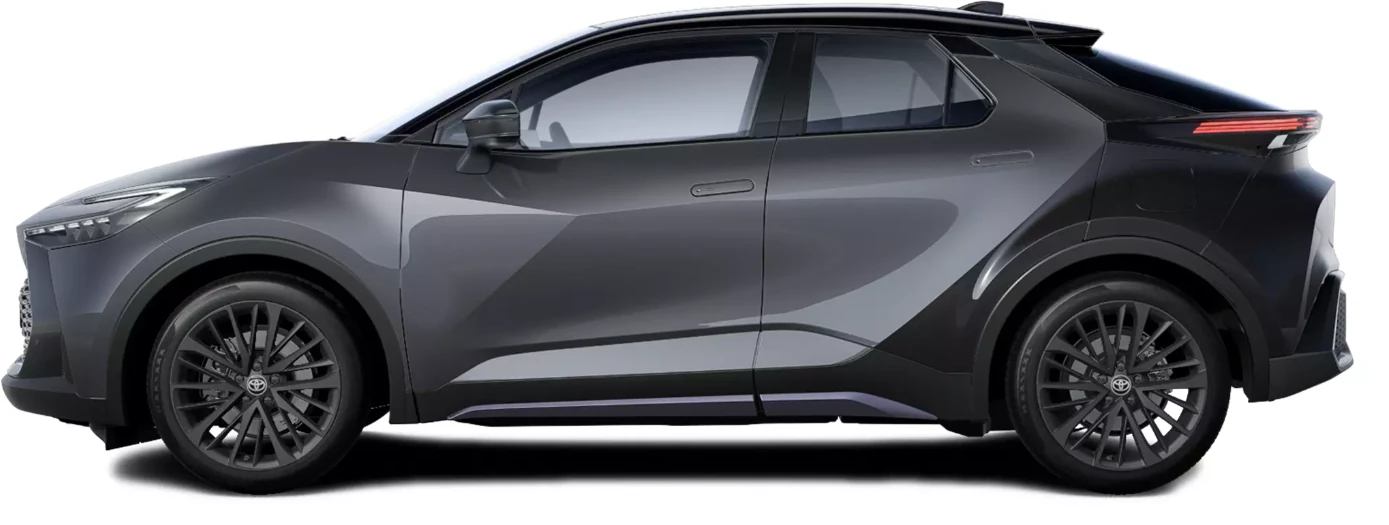Toyota chr spitir edition, lado izquierdo, color Bi-tono Gris Grafito
