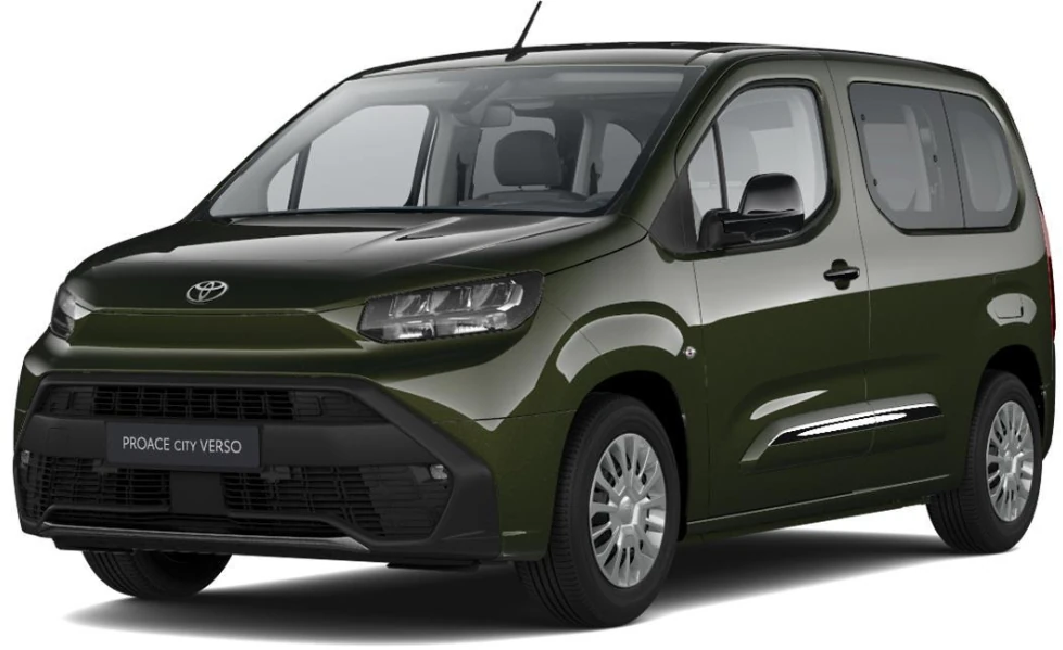 Proace City Verso Combi Vx 1.5D 75kw 6MT L1, perfil izquierdo,Color Verde Oliva