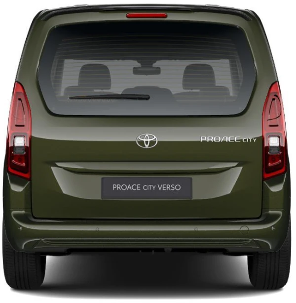 Proace City Verso Combi Vx 1.5D 75kw 6MT L1, trasera, Color Verde Oliva