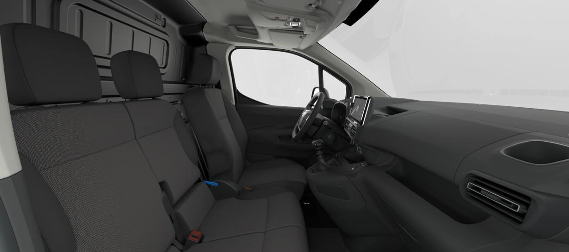 Proace City Van Vx L1 1.5D 75kw GMT, interior asientos delanteros, Color Negro Misty