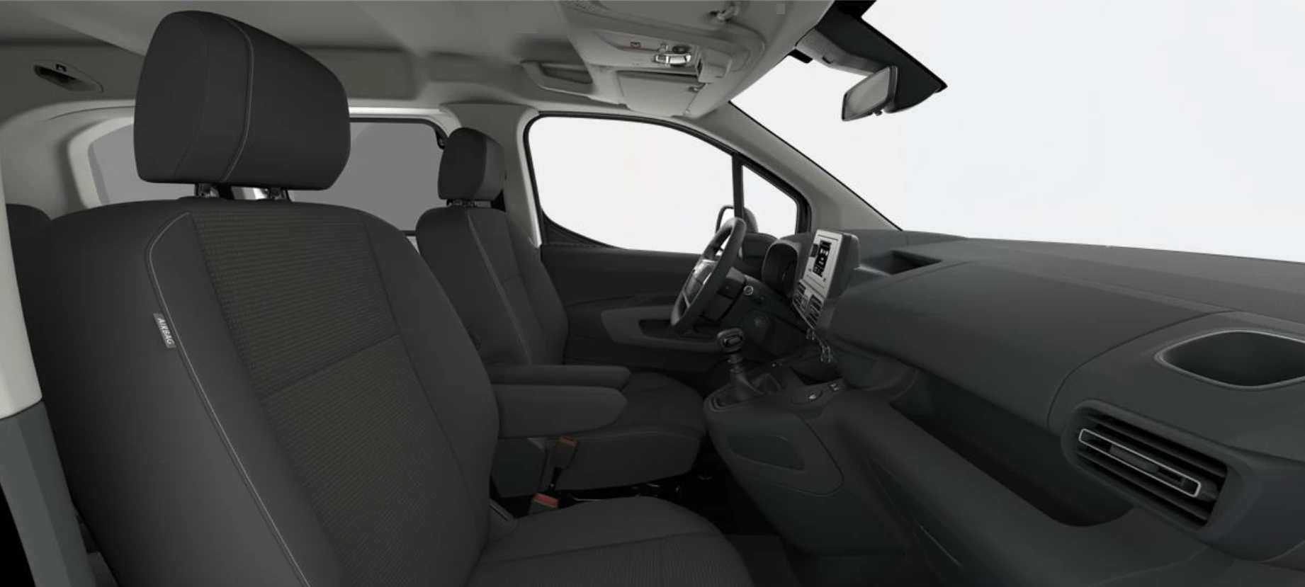 Proace city verso combi Gx 1.5D 75kw 6MT L1, interior asientos delanteros, Color Blanco Polar