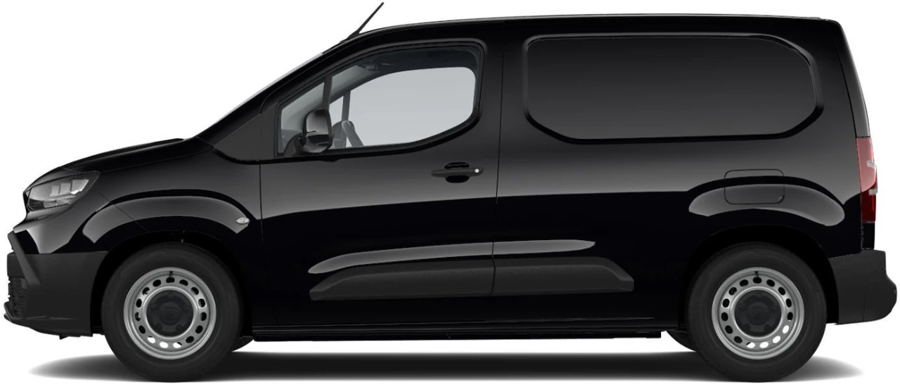 Proace City Van Vx L1 1.5D 75kw 6MT, lado izquierdo, Color Negro Misty