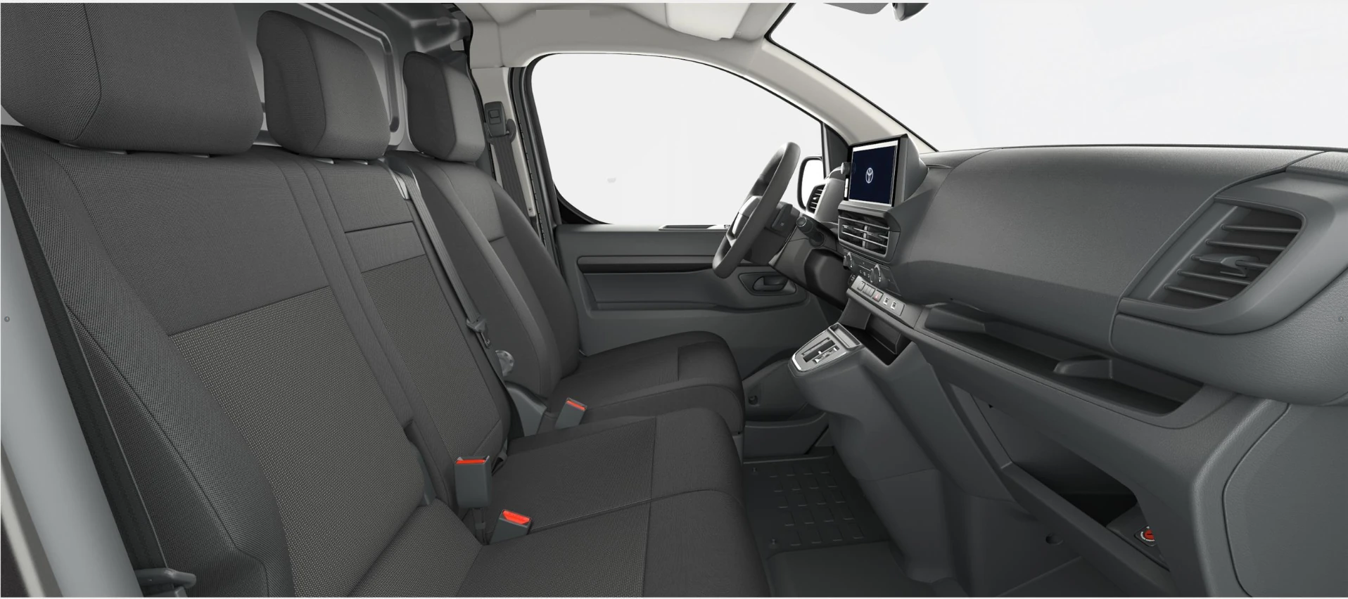 Toyota Proace 75kWh VAN VX L1 Color Gris Titanium Asientos delanteros
