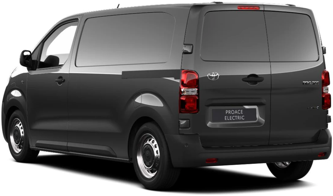 Toyota Proace 75kWh VAN VX L1 Color Gris Titanium Perfil Trasera