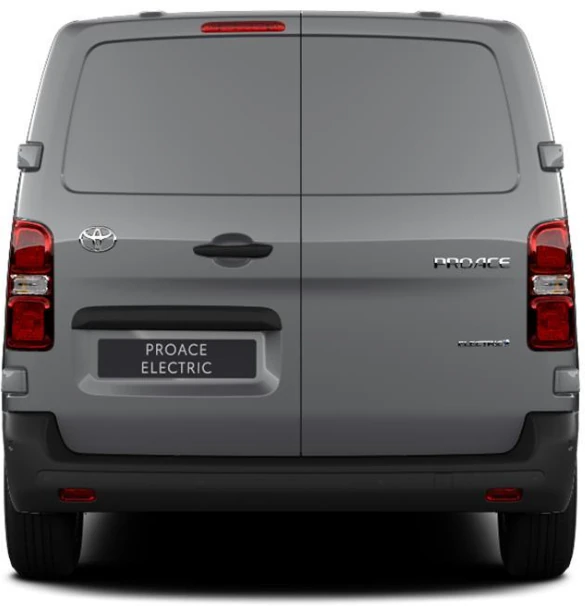 Toyota Proace 75kWh EV VAN GX L1 Trasera Color Plata Atomium