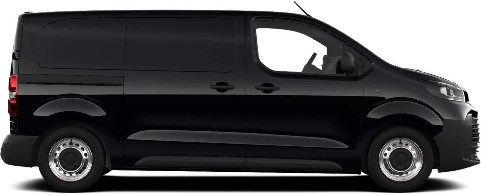 Toyota Proace 50kWh EV VAN GX L1 Lateral1 Color Negro Misty
