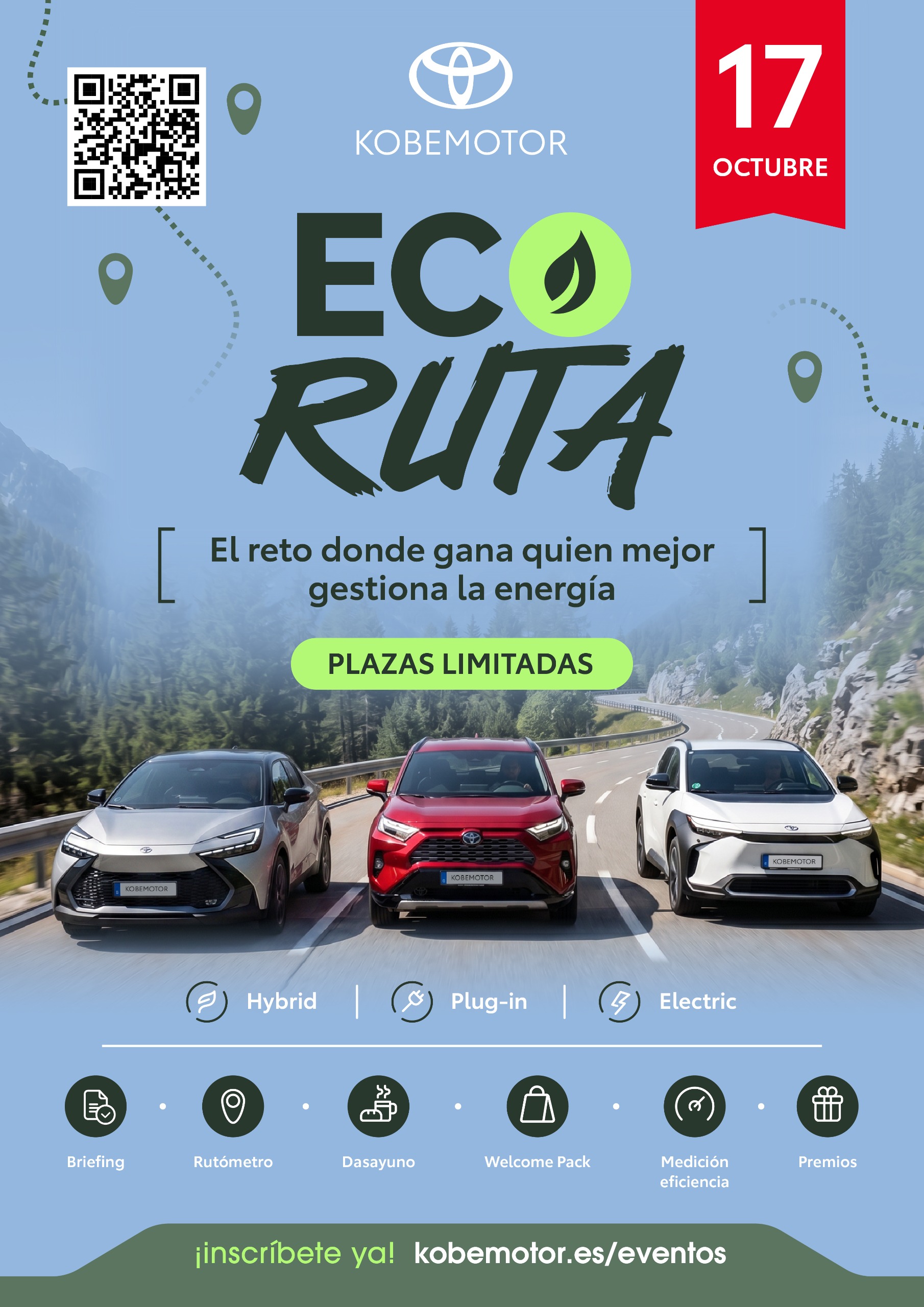 Cartel ECO Ruta Kobe Motor 13 Junio