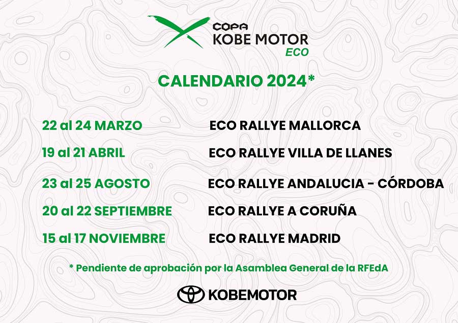 Calendario Copa ECO 2024